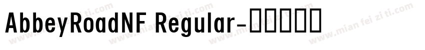 AbbeyRoadNF Regular字体转换